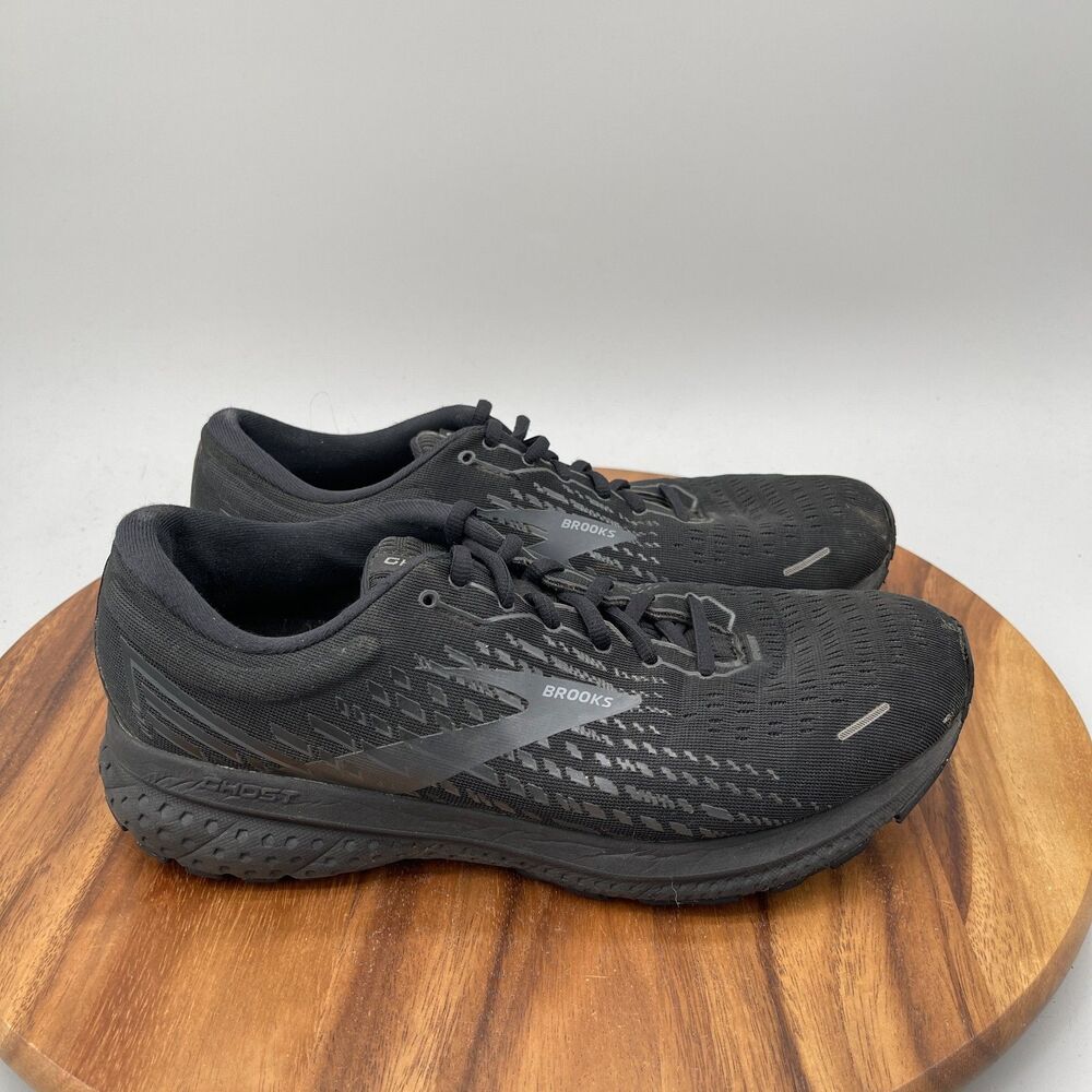 Brooks Ghost 13 Shoes Mens Size 10 4E Black Running Comfort Walking Sneakers Gym